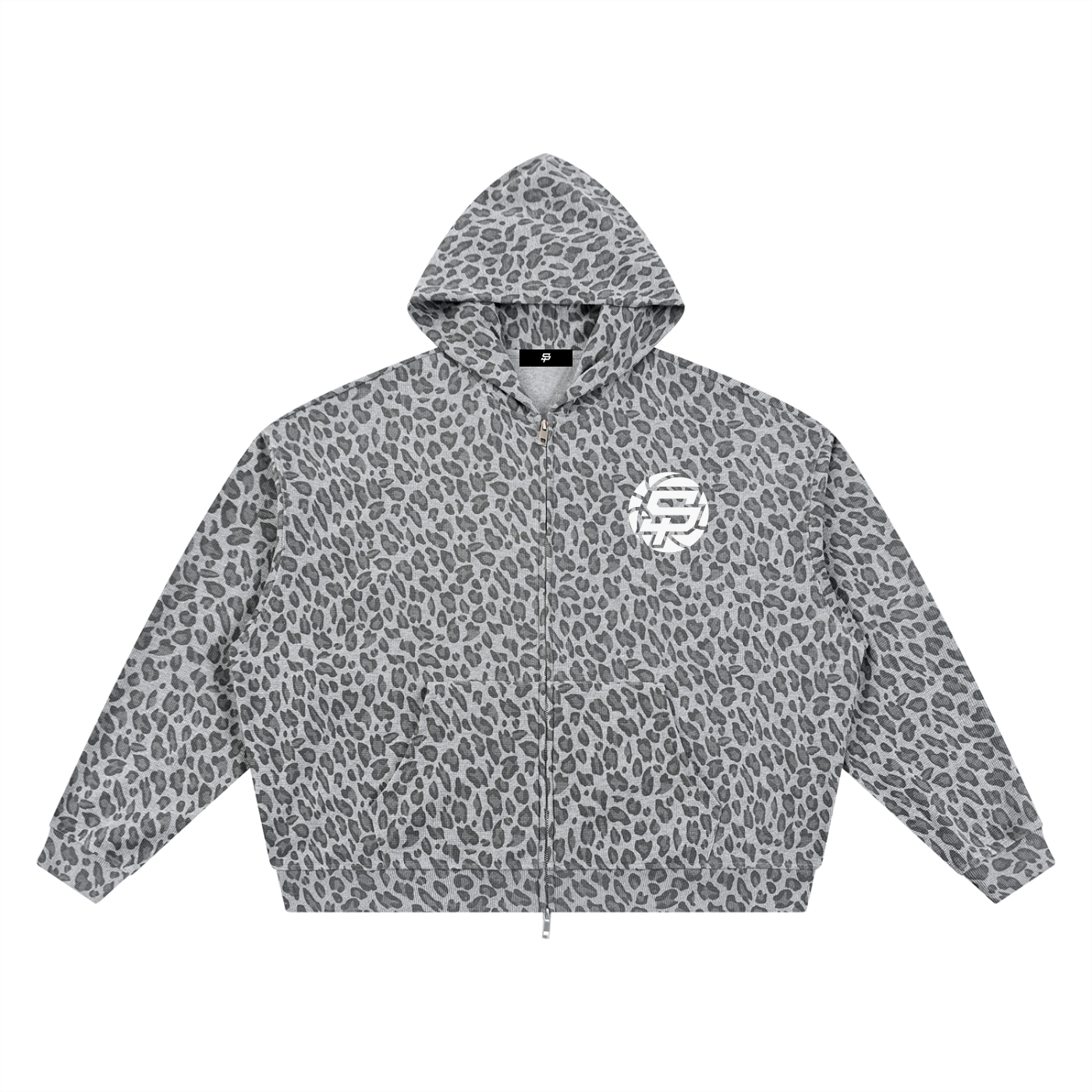 SP Leopard Print Full Zip Hoodie